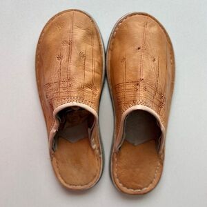 Handcrafted Leather Babouche Slippers